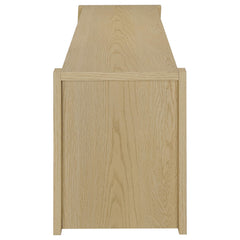 Laurelton 78-inch 4-door TV Stand Media Console Light Oak
