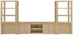 Laurelton 78-inch 4-door TV Stand Media Console Light Oak