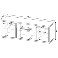 Tabby 3-piece 60-inch TV Entertainment Center Mango
