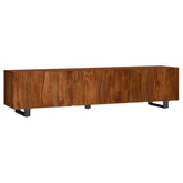 Best Furniture Outlet - Coaster - Trask 86-inch Wood TV Stand Media Console Mango Brown - 701790