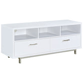 Best Furniture Outlet - Coaster - Casey 2-drawer Engineered Wood 60-inch TV Stand White - 701972