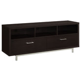 Best Furniture Outlet - Coaster - Casey 2-drawer Engineered Wood 60-inch TV Stand Cappuccino - 701973
