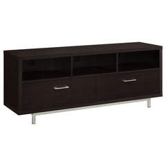 Best Furniture Outlet - Coaster - Casey 2-drawer Engineered Wood 60-inch TV Stand Cappuccino - 701973