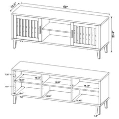 Sedona 2-door Engineered Wood 60-inch TV Stand Dark Pine