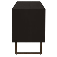 Marsden 2-door Mango Wood 70-inch TV Stand Charcoal Black