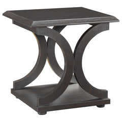 Shelly 2-piece Coffee and End Table Set Cappuccino