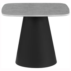 Eason 2-piece Cocktail Coffee Table Set Concrete and Black
