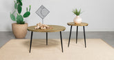 Best Furniture Outlet - Coaster - Pilar 2-piece Solid Wood Coffee and End Table Set Natural - 703608-S2