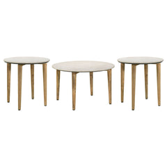 Aldis 3-piece Coffee and End Table Set White