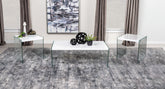 Best Furniture Outlet - Coaster - Opal 3-piece Coffee and End Table Set White High Gloss - 704148-S3
