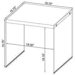 Opal 3-piece Coffee and End Table Set White High Gloss