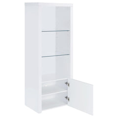 Jude 3-piece 71-inch TV Entertainment Center White High Gloss
