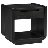 Best Furniture Outlet - Coaster - Leandro 1-drawer Wood Occasional Side End Table Burnished Black - 704637