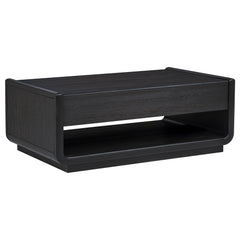 Leandro 3-piece Wood Coffee and End Table Set Burnished Black
