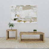 Best Furniture Outlet - Coaster - Benton 2-piece Solid Mango Coffee and End Table Set Natural - 704838-S2
