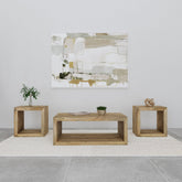 Best Furniture Outlet - Coaster - Benton 3-piece Solid Mango Coffee and End Table Set Natural - 704838-S3