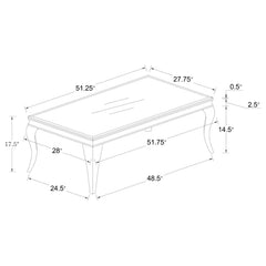 Carone 2-piece Glass Top Coffee and End Table Set Black