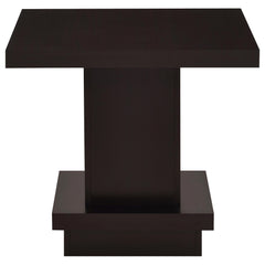 Reston 2-piece Square Coffee and End Table Set Cappuccino