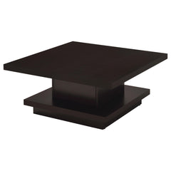 Reston 3-piece Square Coffee and End Table Set Cappuccino