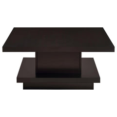 Reston 3-piece Square Coffee and End Table Set Cappuccino