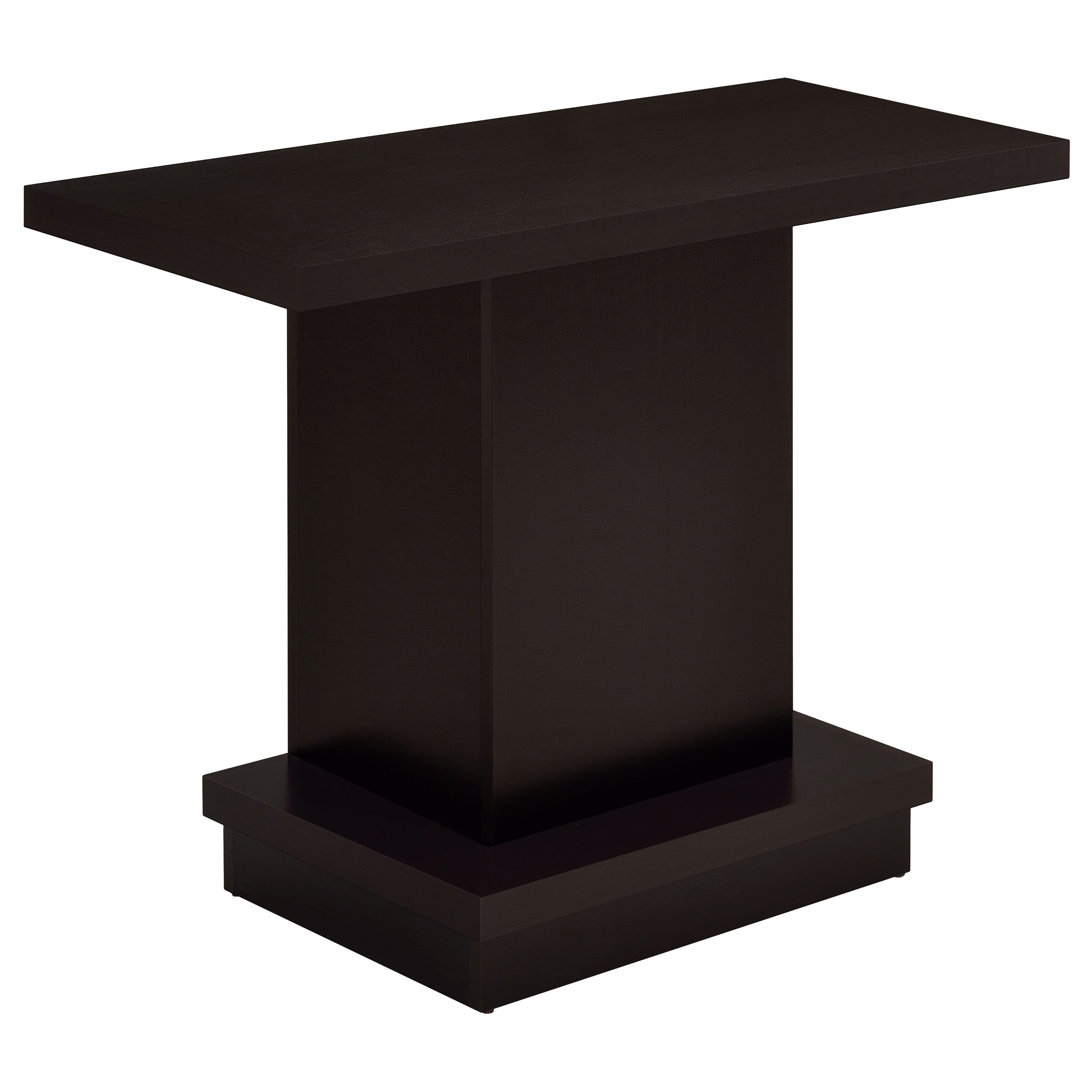 Best Furniture Outlet - Coaster - Reston Engineered Wood Pedestal Console Table Cappuccino - 705169