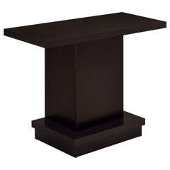 Best Furniture Outlet - Coaster - Reston Engineered Wood Pedestal Console Table Cappuccino - 705169