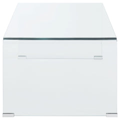 Ripley Rectangular Tempered Bent Glass Coffee Table Clear