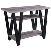 Best Furniture Outlet - Coaster - Stevens 2-shelf Engineered Wood Entryway Console Table Grey - 705399