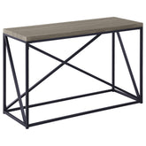 Best Furniture Outlet - Coaster - Birdie Rectangular Entryway Console Table Sonoma Grey - 705619