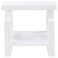 Schmitt 2-piece Coffee and End Table Set White High Gloss