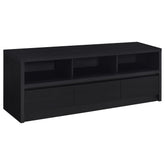 Best Furniture Outlet - Coaster - Rutland 59-inch 3-drawer TV Stand Media Console Black - 705802