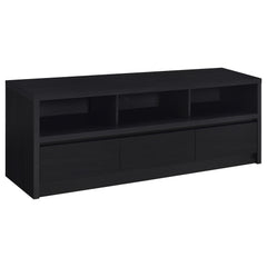 Best Furniture Outlet - Coaster - Rutland 59-inch 3-drawer TV Stand Media Console Black - 705802