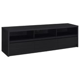 Best Furniture Outlet - Coaster - Rutland 78-inch 3-drawer TV Stand Media Console Black - 705803