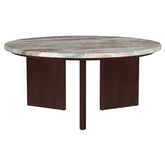 Best Furniture Outlet - Coaster - Jenna 35-inch Round Marble Top Cocktail Coffee Table Brown - 706168
