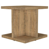 Best Furniture Outlet - Coaster - Cortona Square Engineered Wood End Side Table Mango - 706177