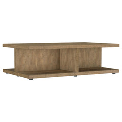 Best Furniture Outlet - Coaster - Cortona Square Engineered Wood Cocktail Coffee Table Mango - 706178