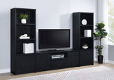 Best Furniture Outlet - Coaster - Winfield 3-piece Entertainment Center 60-inch TV Stand Black - 706222-SET