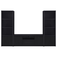 Winfield 60-inch 2-door TV Stand Media Console Black