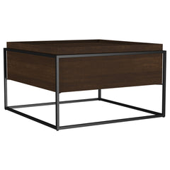 Best Furniture Outlet - Coaster - Fulton 30-inch Square Mango Wood Coffee Table Dark Brown - 706238