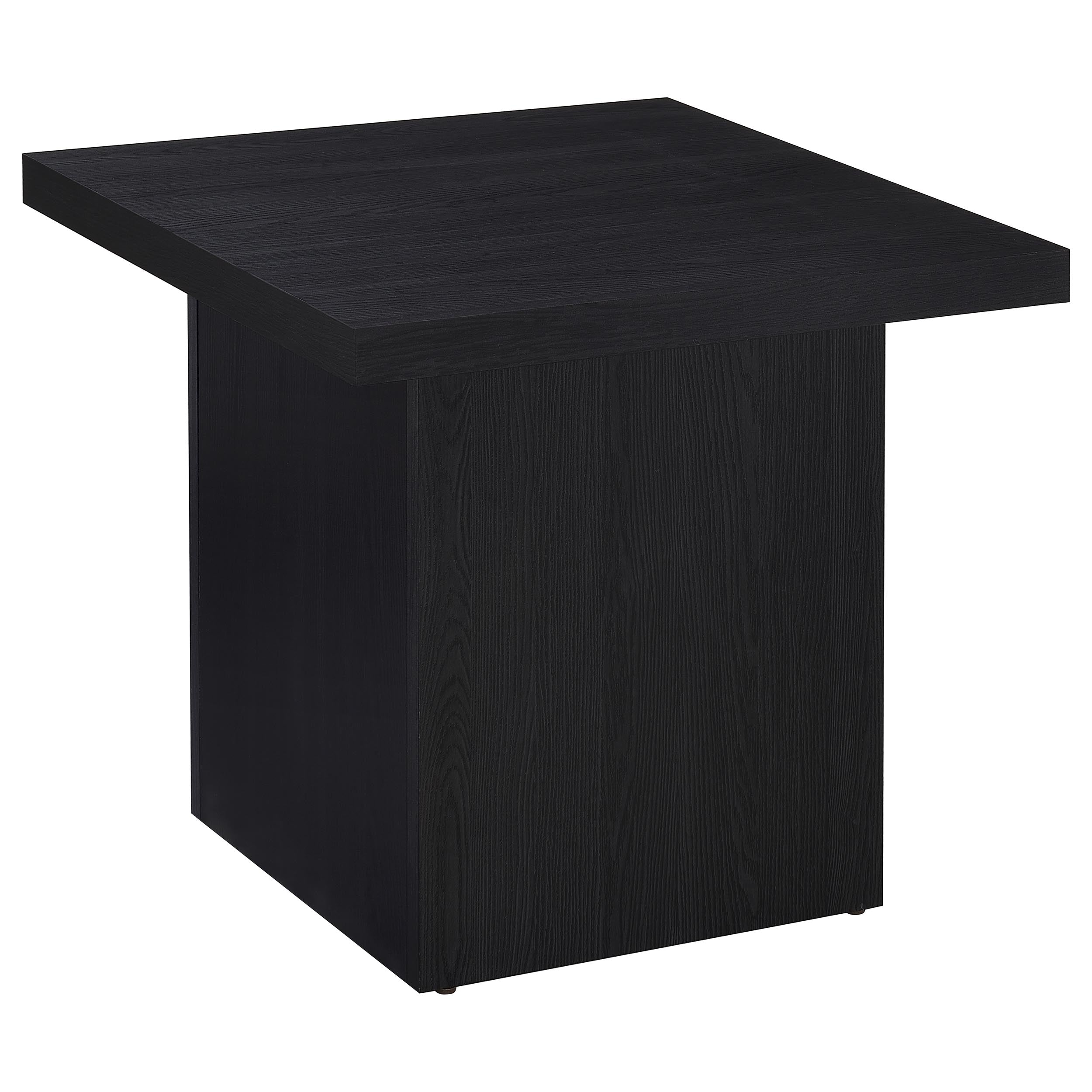 Best Furniture Outlet - Coaster - Max Square Engineered Laminate End Side Table Black - 706277