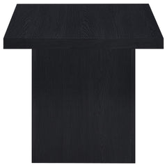 Max 2-piece Rectangular Coffee and End Table Set Black