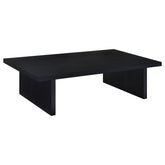 Best Furniture Outlet - Coaster - Max Rectangular Engineered Laminate Coffee Table Black - 706278