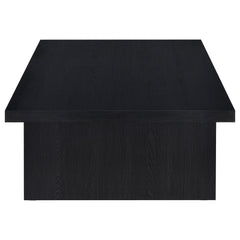 Max Rectangular Engineered Laminate Coffee Table Black