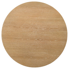 Ottowa 36-inch Round Wood Cocktail Coffee Table Light Oak