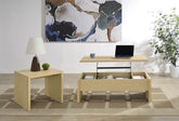 Best Furniture Outlet - Coaster - Canoga 2-piece Lift Top Cocktail Coffee Table Set Light Oak - 706348-S2