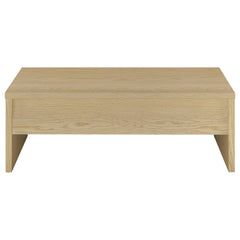 Canoga 2-piece Lift Top Cocktail Coffee Table Set Light Oak