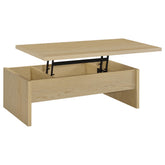 Best Furniture Outlet - Coaster - Canoga Engineered Wood Lift Top Coffee Table Light Oak - 706348