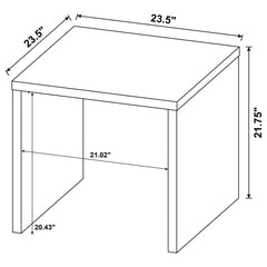Canoga Engineered Wood Accent Side End Table Mango