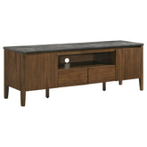 Best Furniture Outlet - Coaster - Bradley 63-inch 2-Door SmartTop TV Stand Smokey Grey and Brown - 706452
