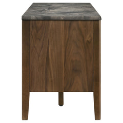 Bradley 63-inch 2-Door SmartTop TV Stand Smokey Grey and Brown